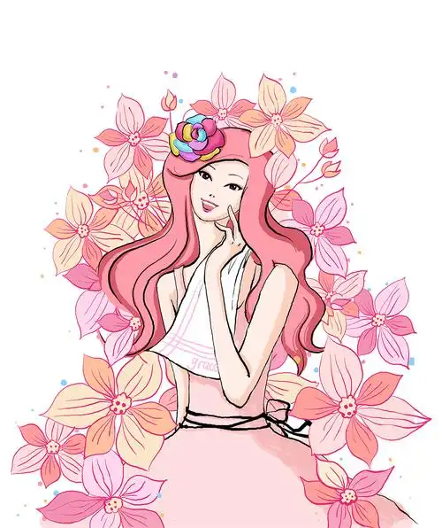 洁丽雅美丽女人毛巾系列做的插图