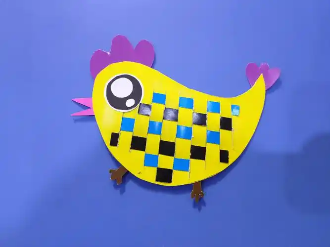 可爱的小鸡(编织纸条)