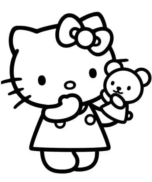 凯蒂猫动物小逗汇智图片大全凯蒂猫怎么画hellokitty简笔画图片素描