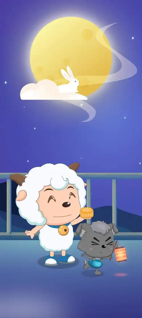 喜羊羊与灰太狼壁纸:灰太狼,大笨狼,永远斗不过喜羊羊,还要伺候红太郎