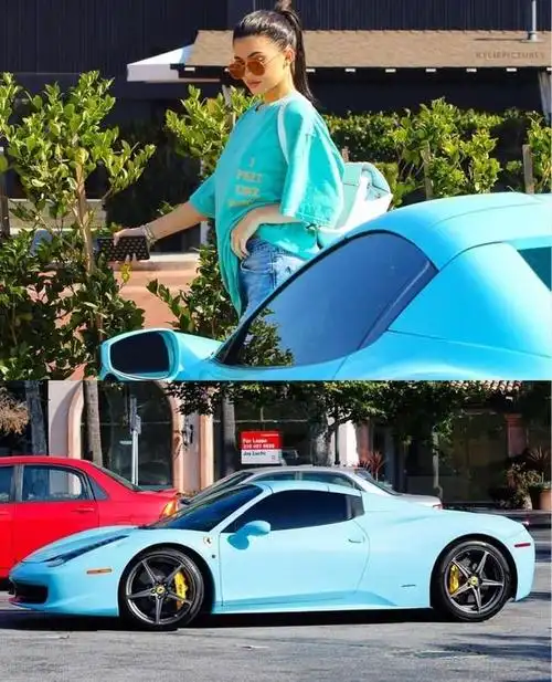 富婆金小妹kylie jenner 和她的豪车!
