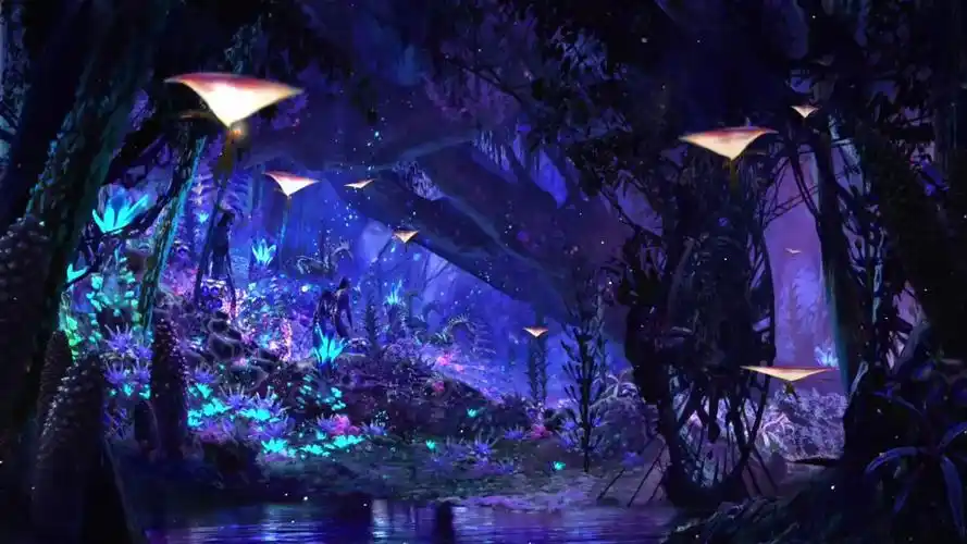 【阿凡达氛围】夜晚的潘多拉星球(萤光,森林,雨声)