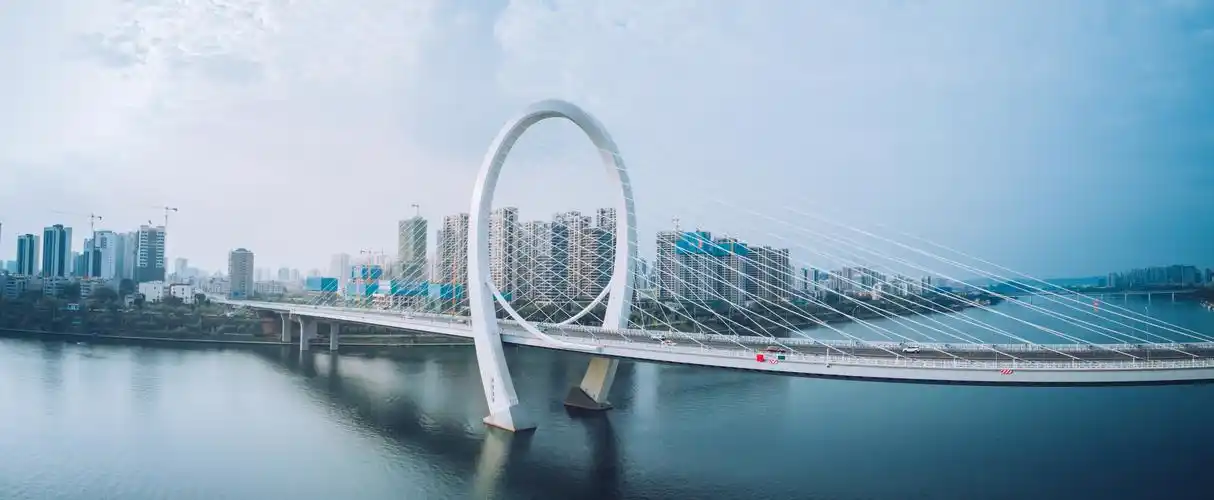 20柳州白沙大桥白天 马鹿山公园/体育中心-无人机精灵4a