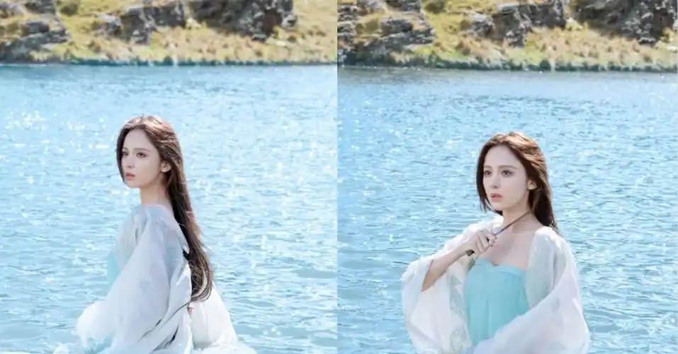 真三国无双最美貂蝉古力娜扎剧照出水芙蓉回眸凝望太美了