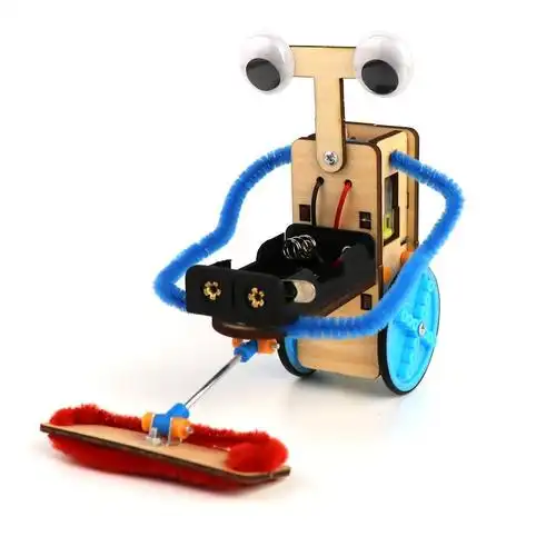 diy材料手工电动科技小制作扫地机器人儿童趣味科学实验玩具套装