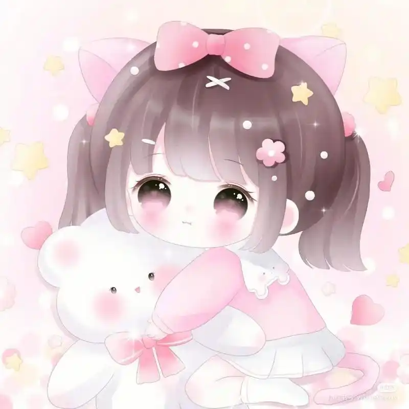 可爱头像女卡通呆萌 可爱的头像#甜美可爱 #敲可爱 #萌萌 - 兑趑