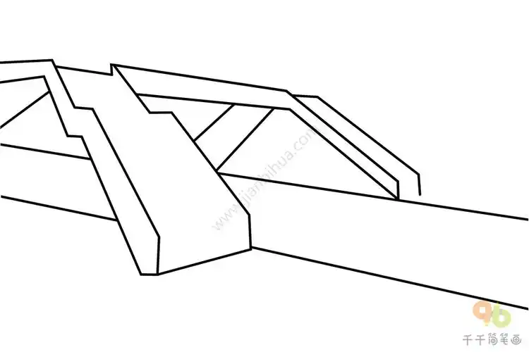 人行天桥简笔画