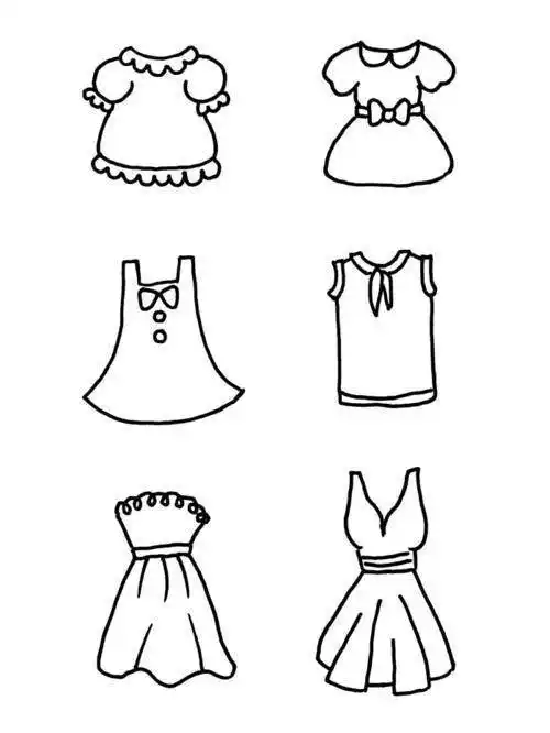 衣服简笔画图片大全 衣服简笔画图片大全可爱