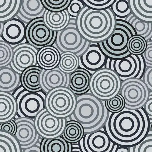 矢量无缝纹理-现代抽象背景-以斜条为背景的曲线单色几何图形