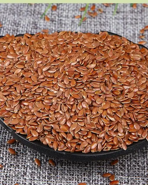 1公斤价内蒙古棕色亚麻籽 胡麻仁 填充胡麻子