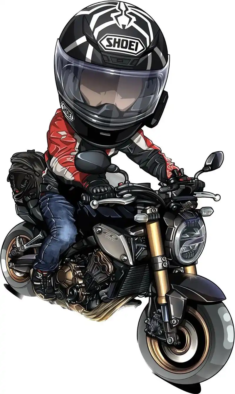 106弹:手绘漫画机车q版卡通头像.无取图套路,那玩意都是骗 - 抖音