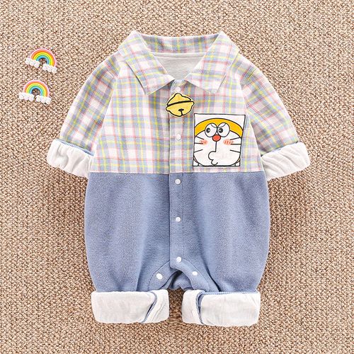 新生婴儿衣服春装男宝宝可爱超萌外出连体衣春秋长袖满月百天哈衣