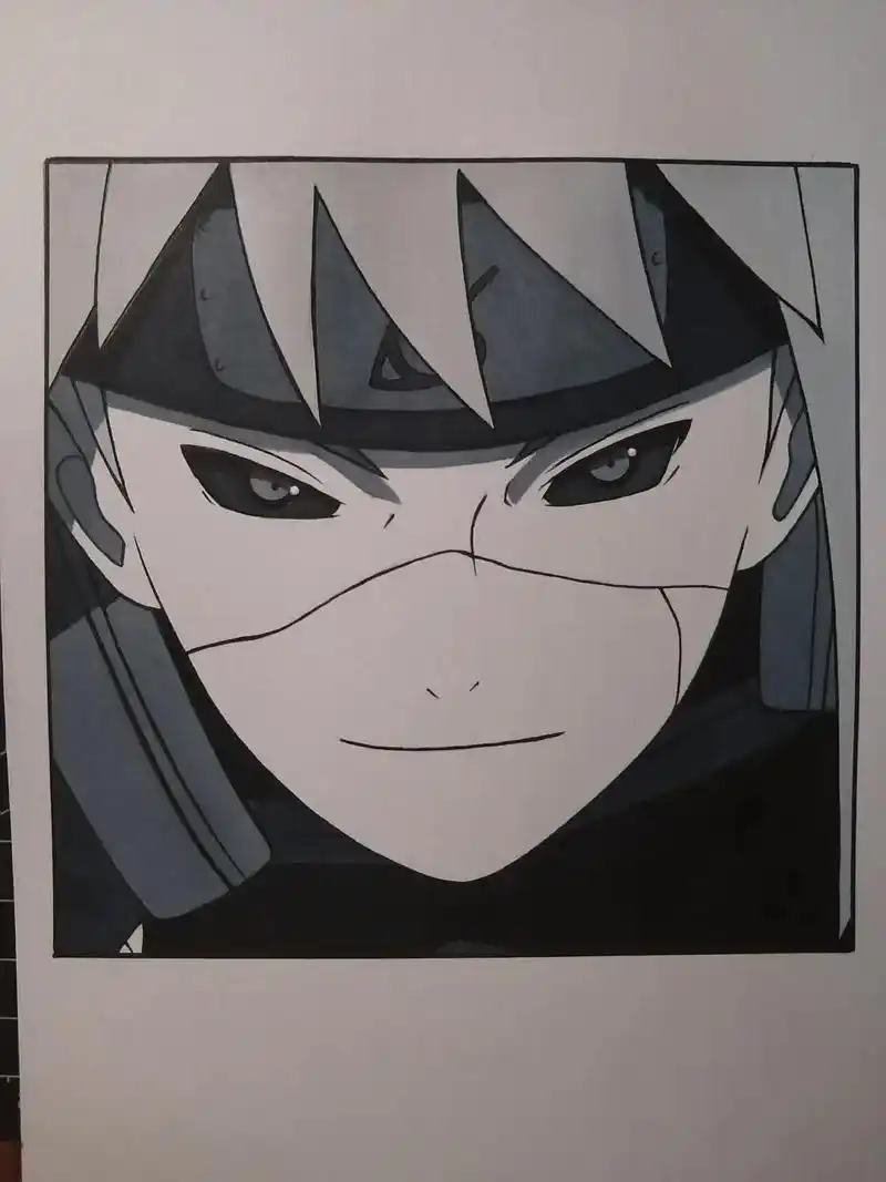 秽土波风水门素描 - 抖音