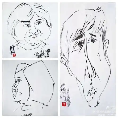 你好李焕英肖像漫画