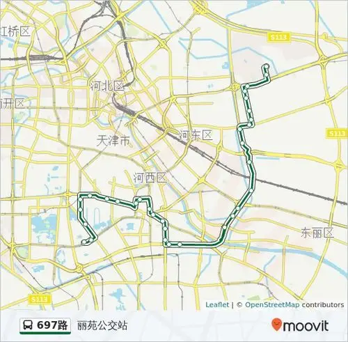 公交697路的线路图
