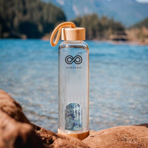 天然水晶能量杯 户外旅行随手小口玻璃水杯便携运动水疗 净化水质