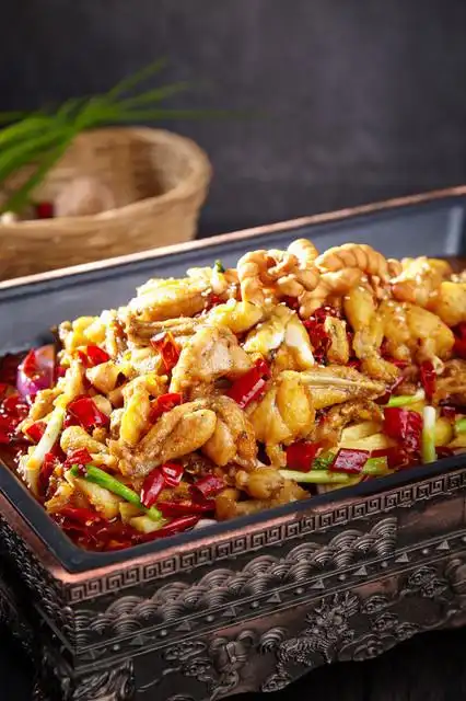 香辣味炭烧牛蛙图片