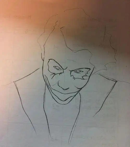 黑暗小丑简笔画黑暗小丑简笔画大全