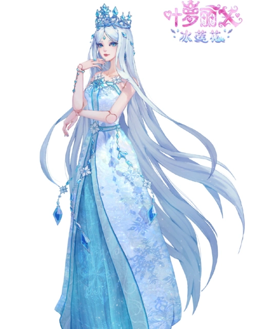 叶罗丽x冰莲花线稿图曝光,冰公主原画造型巨美,时希的床很华丽 - 冰