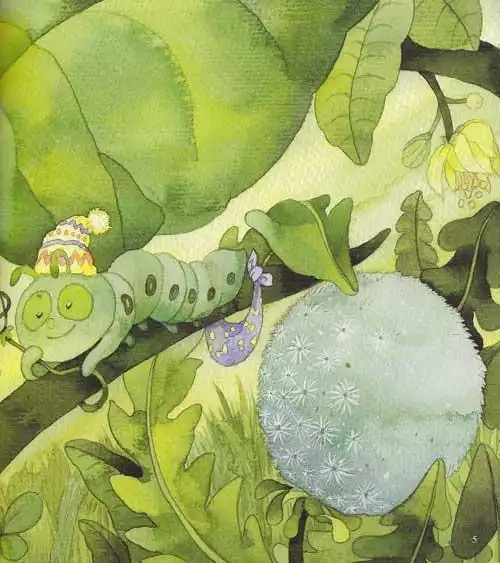 小青虫的梦的简笔画