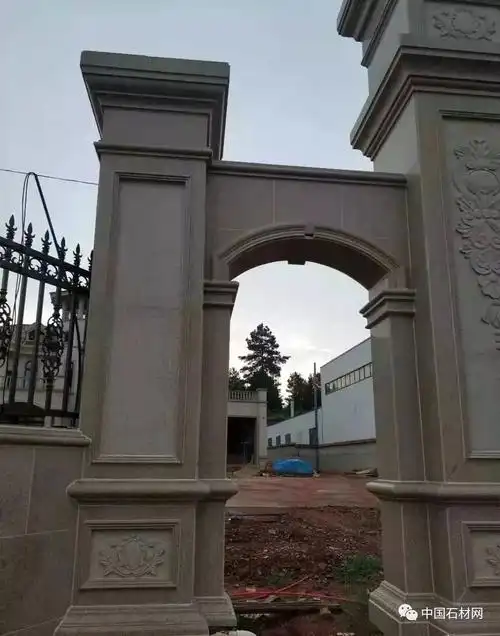 豪宅本宅这样的别墅石材大门才霸气多图精选