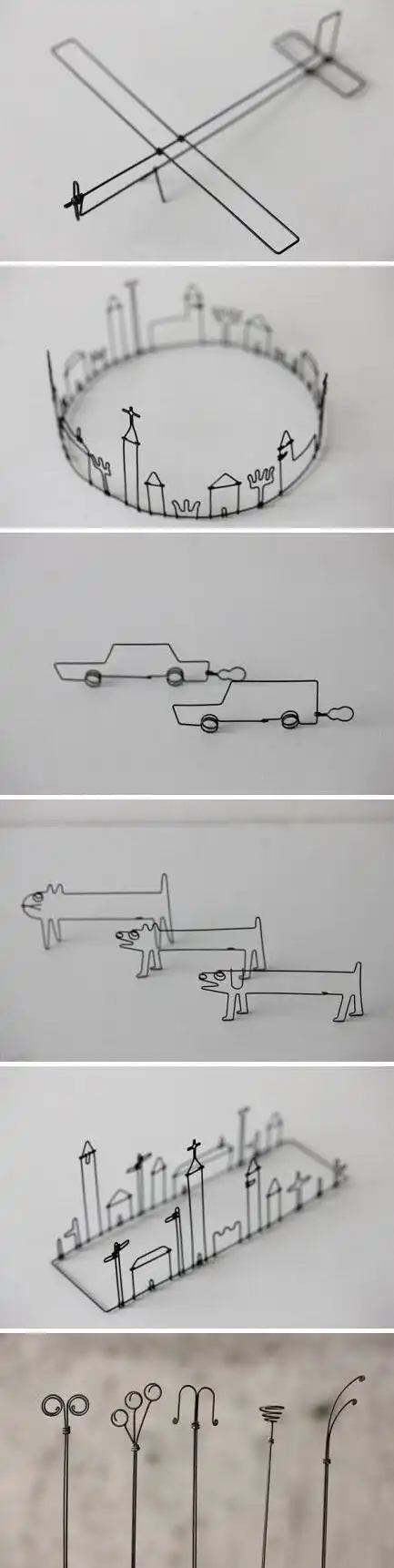 细铁丝做的一些漂亮的创意造型手工欣赏!