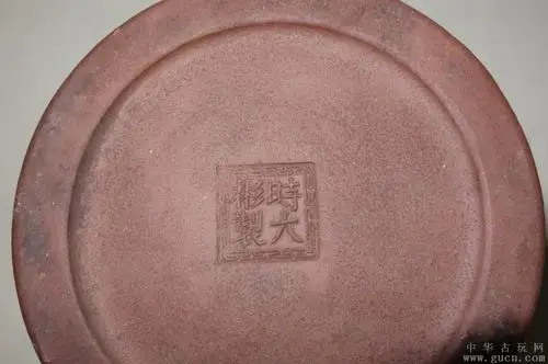 明代制壶大师时大彬款牡丹彩釉紫砂壶600cc