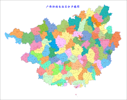 在线生成广西geojson数据精确到乡镇街道级别手绘地图json