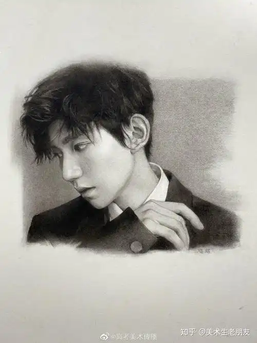 帅哥合集●素描头像●这组高颜值的素描头像里面有你喜欢的类型吗?