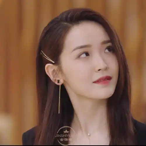 机智恋爱爱生活金雯昕李浅同耳环四叶草长款流苏耳饰耳环