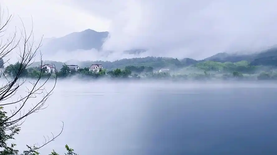 云雾缭绕,仙气飘飘,一幅行走的水墨中国画(路遇风景,冒雨拍摄)
