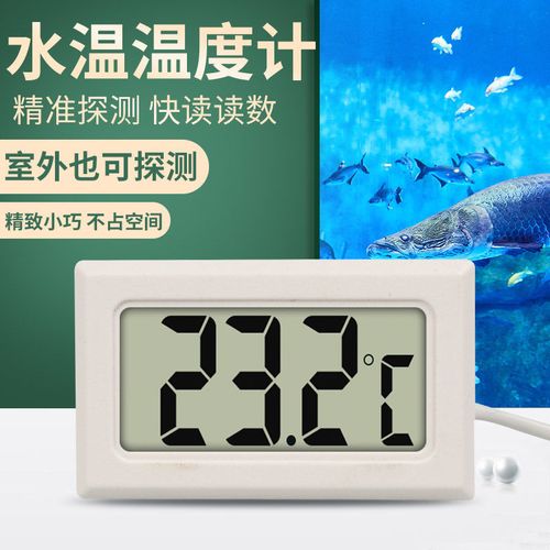 凯然电子温度计迷你室内外温度计数显水温计带探头鱼缸温度表精准