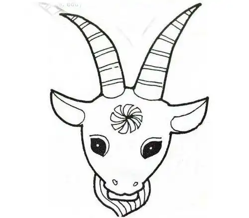 画怎么画怎么画简笔画教程绘画吧-画画山羊简笔画图片画法羊头简笔画2