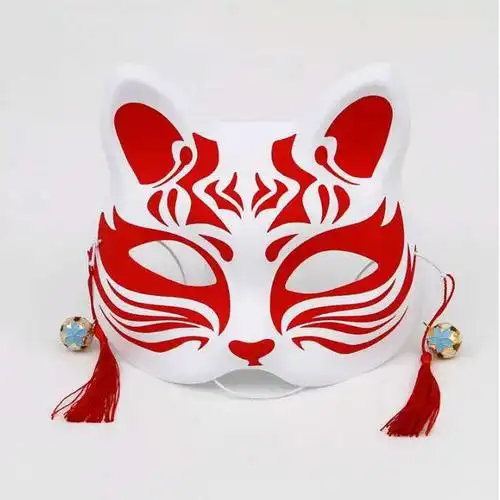 半脸狐狸猫面具女日式全脸猫儿童动漫狐狸装扮表演古风15号
