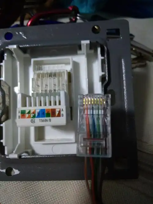 [咨询求助]网线一头接面板,一头接水晶头