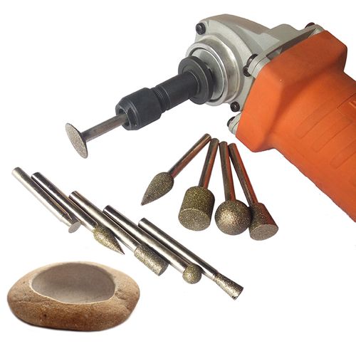角磨机手电钻鹅卵石石头花盆鱼缸加工刻字打磨工具雕刻细节整修刀 - 3