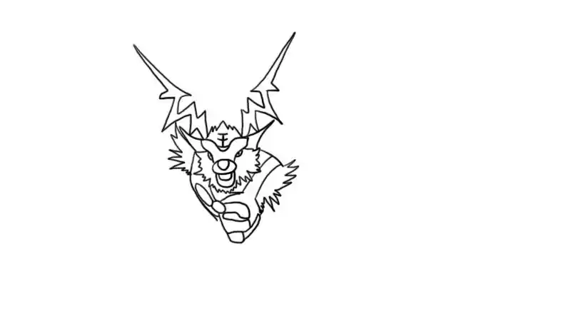 五灵王简笔画怎么画