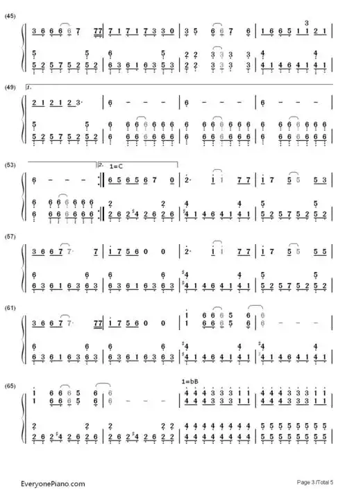 again-《钢之炼金术师 fullmetal alchemist》op1-eop教学曲双手简谱