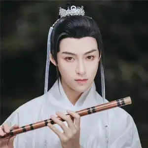 嫙笄原创古风手工男士束发冠汉服头饰发饰小说男主发带配饰兰祁