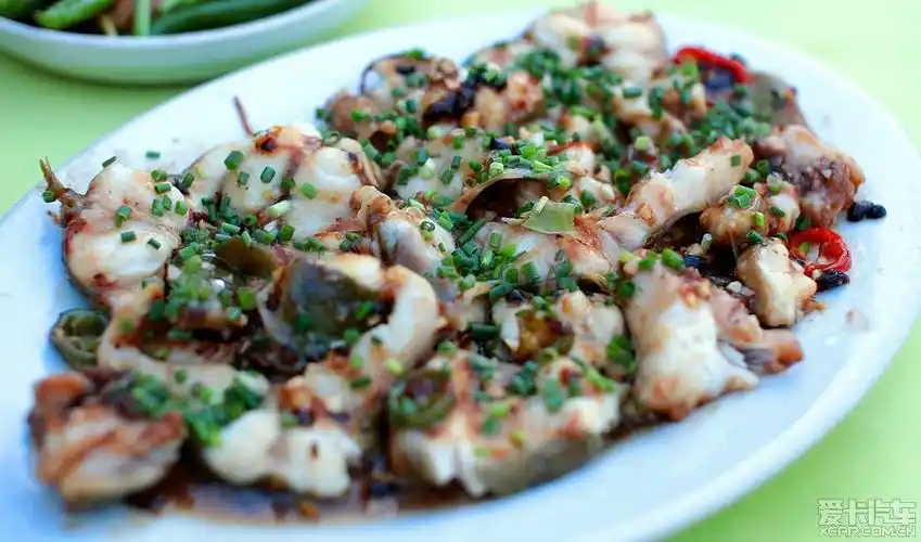 豉汁蒸鲶鱼,据说是野生的.