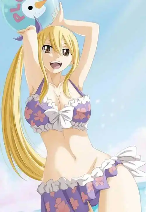 妖精的尾巴女主角露西泳装同人福利图_二次元动漫_游走网(ss605.com)