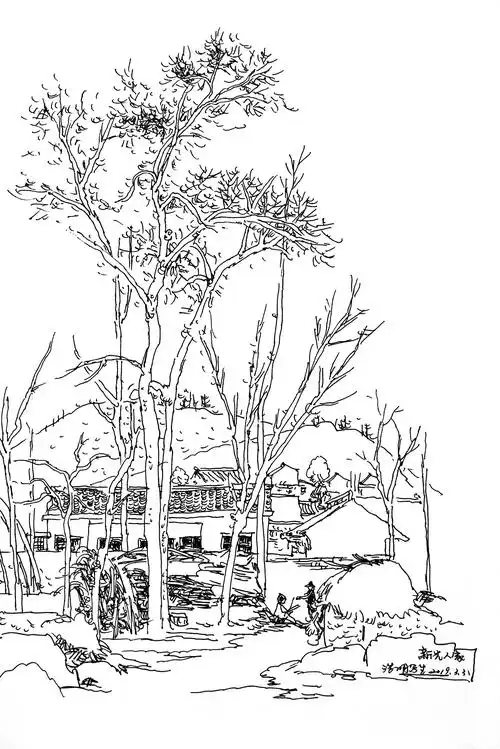 朱浩明2019年庄浪风景速写写生作品集(一)