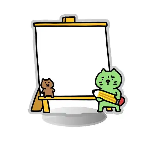 焦绿桌面立牌易可擦写备忘录实用礼物提醒办公动漫挂件