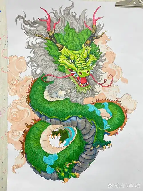 龙94年手绘 不断丰富自己能力,一直在努力的路上.