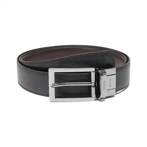 杰尼亚zegna男士牛皮可裁剪双面旋转皮带腰带lhvimb010rz
