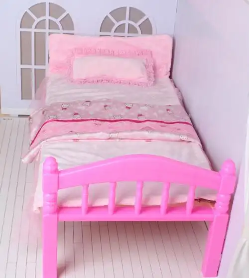 好玩玩具公主床叶罗丽芭比60厘米娃娃家具床卧室床场景女生女孩子