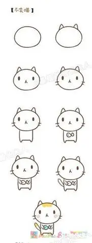 简笔画猫咪的画法怎样画小猫简笔画