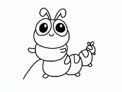 虫子简笔画 虫子简笔画图片彩色