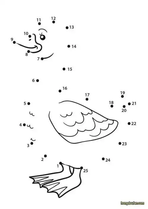 简单以点连线简笔画