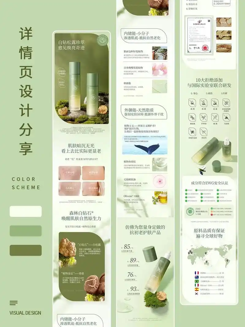 详情页设计.分享一组详情页 500是不是要少了 产品 :护肤 - 抖音